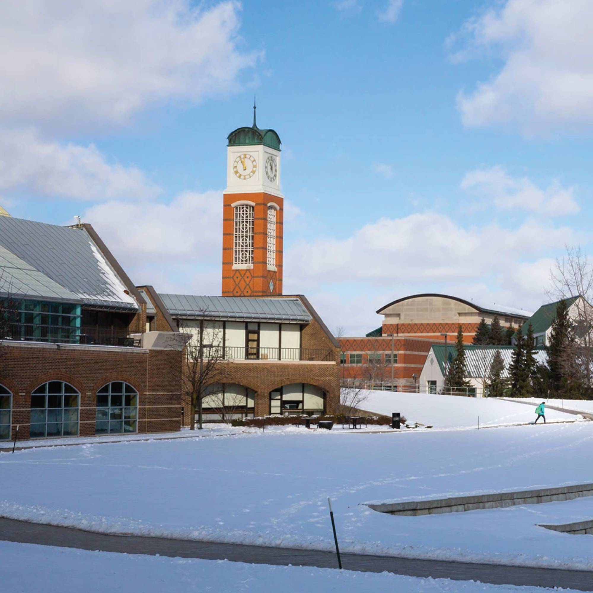 Photo of the cook-dewitt and Kirkhof in the winter